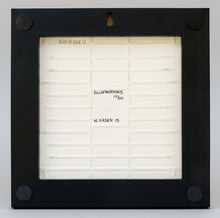 Load image into Gallery viewer, A ceramic tile back inside a black wooden frame