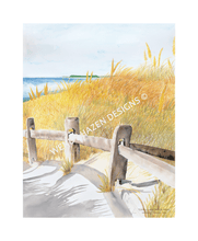 Load image into Gallery viewer, Cosby Lane in Brewster, Massachusetts on Cape Cod.  This was the &#39;beach path&#39; in 2002.  I took the picture because we were in a hurry and were with friends.  This has brought so much peace to all that view it.