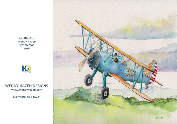 EVERMORE Bi-Plane | Hand Cut Card