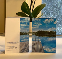 Load image into Gallery viewer, Front and Back of the July Morning at the Pond in Lincolnville, Maine