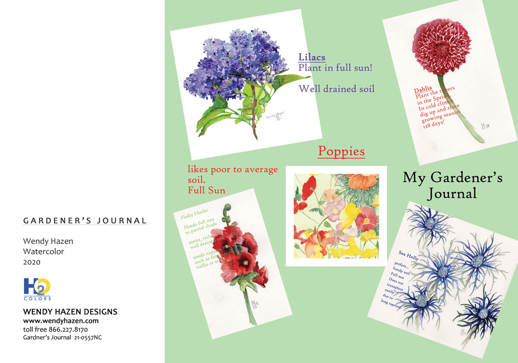 Gardener's Journal-Floral | Hand Cut Cards