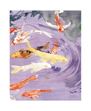 Load image into Gallery viewer, A koi pond in Naples Florida where I was working on another project for a client.  Snapped the picture and there they are all the koi swimming about.