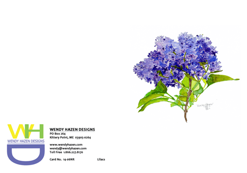 Lilac-Floral | Hand Cut Cards