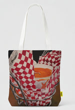 Load image into Gallery viewer, Lobster Bisque restaurant presentation on both sides of this canvas bag.