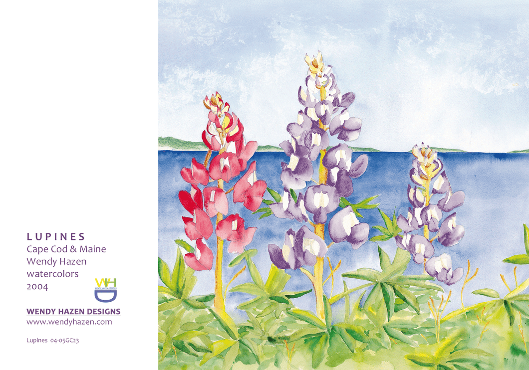 Maine Lupines-Floral | Hand Cut Cards