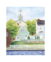 Load image into Gallery viewer, South End of Portsmouth with the church steeple in the background.  And the Piscataqua River running by in the foreground.