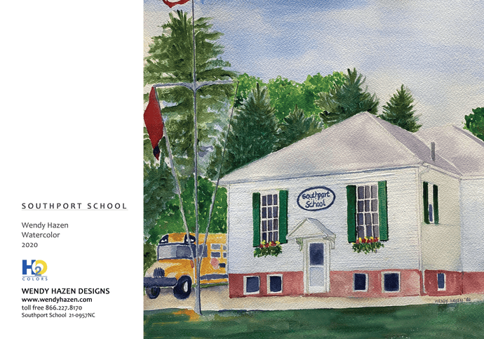 Southport School - Maine| Hand Cut Cards