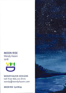 Back of the Starry, Starry Night Moon light cruise note pad with 100 blank pages