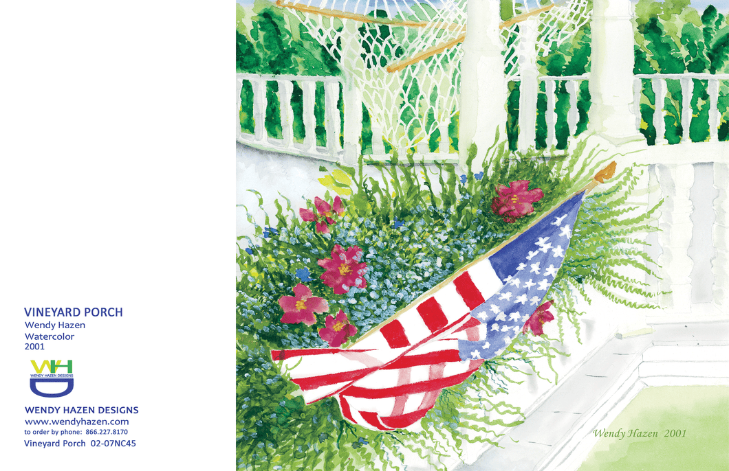 Vineyard Porch Card | Coastal