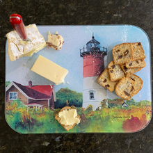 Load image into Gallery viewer, Nauset Light ~ Cape Cod ~ Tempered Glass Trays