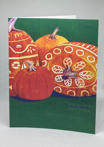 Seaside Carved Pumpkins-Holiday | Hand Cut Cards
