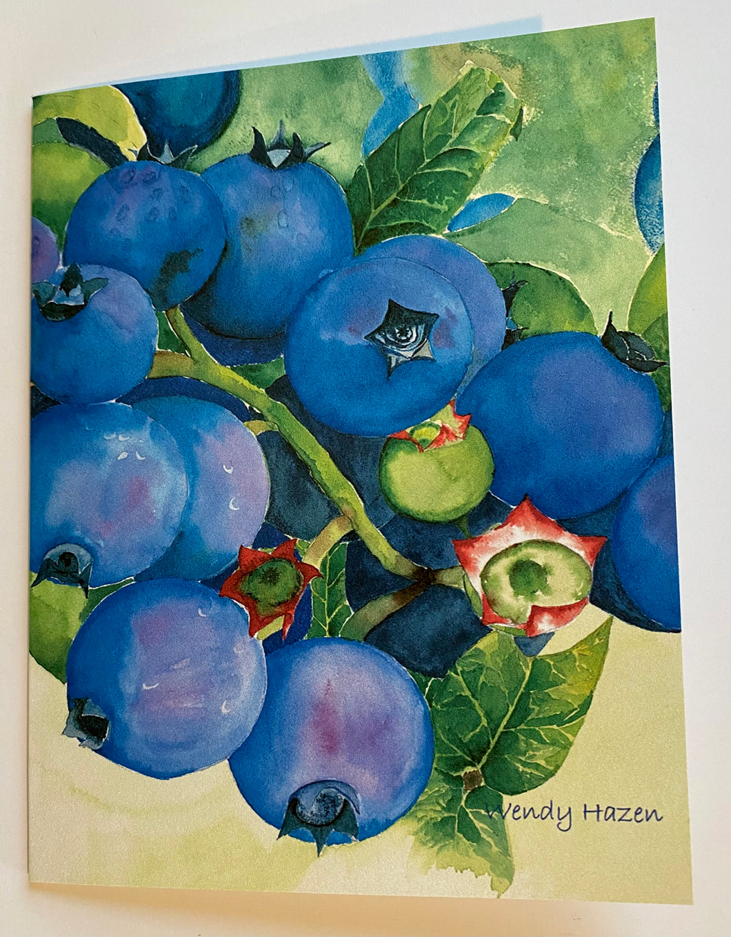 Maine Blueberries | Hand Cut Card