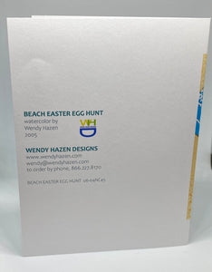 Holidays Beach Easter Egg Hunt | Hand Cut Card