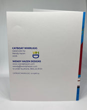 Load image into Gallery viewer, 4th of July Catboat Whirligig - Holidays | Hand Cut Card