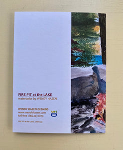 Fire Pit by the Lake - Lake Life | Hand Cut Cards