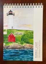 Load image into Gallery viewer, Back of Nubble Lighthouse note pad with 100 blank pages