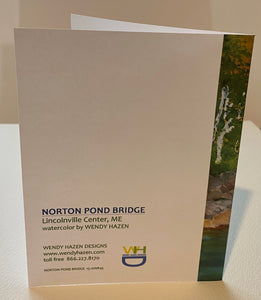 Norton Pond Bridge-Lake Life | Hand Cut Cards