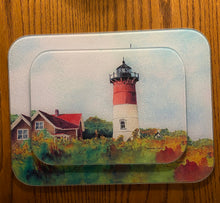 Load image into Gallery viewer, Nauset Light ~ Cape Cod ~ Tempered Glass Trays