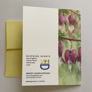 Bleeding Hearts-Floral | Hand Cut Card