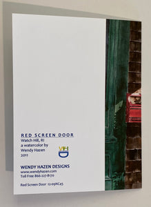 Watch Hill, RI. Screen Door | Hand Cut Cards