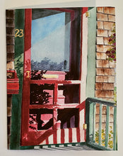 Load image into Gallery viewer, Red Screen Door Card or print from Watch Hill, RI.  Great coffee place right next door.