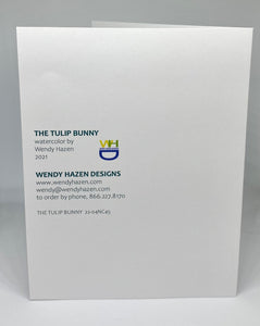 Tulip Bunny | Hand Cut Card