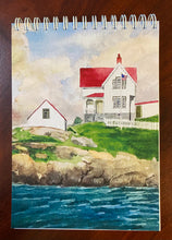 Load image into Gallery viewer, Nubble Lighthouse front of notepad with 100 blank pages