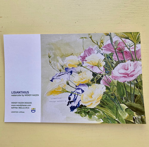 Lisianthus-Floral | Hand Cut Card