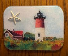 Load image into Gallery viewer, Nauset Light ~ Cape Cod ~ Tempered Glass Trays