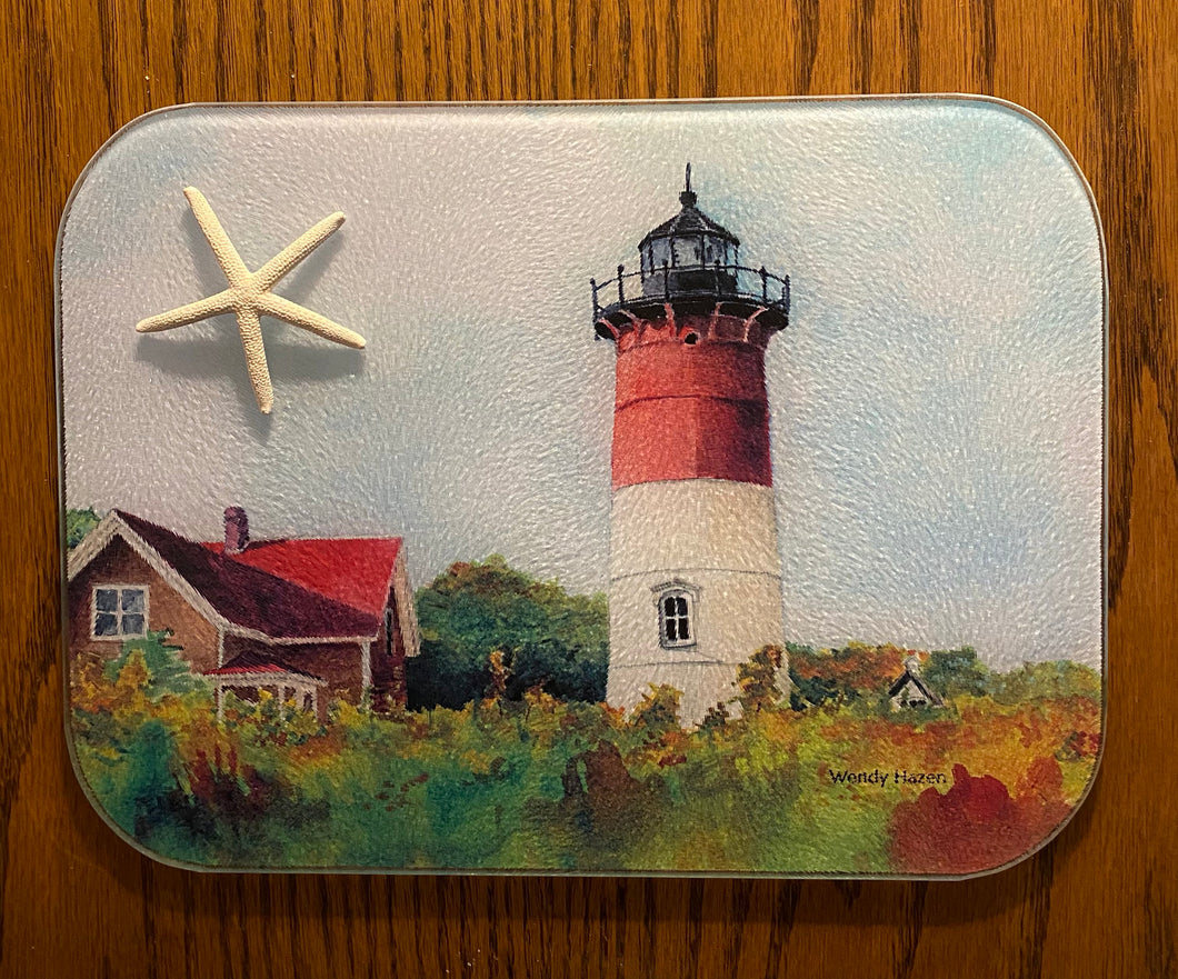 Nauset Light ~ Cape Cod ~ Tempered Glass Trays