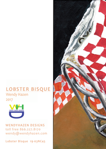 Back of the Lobster Bisque notepad with 100 blank pages 5"X 7"